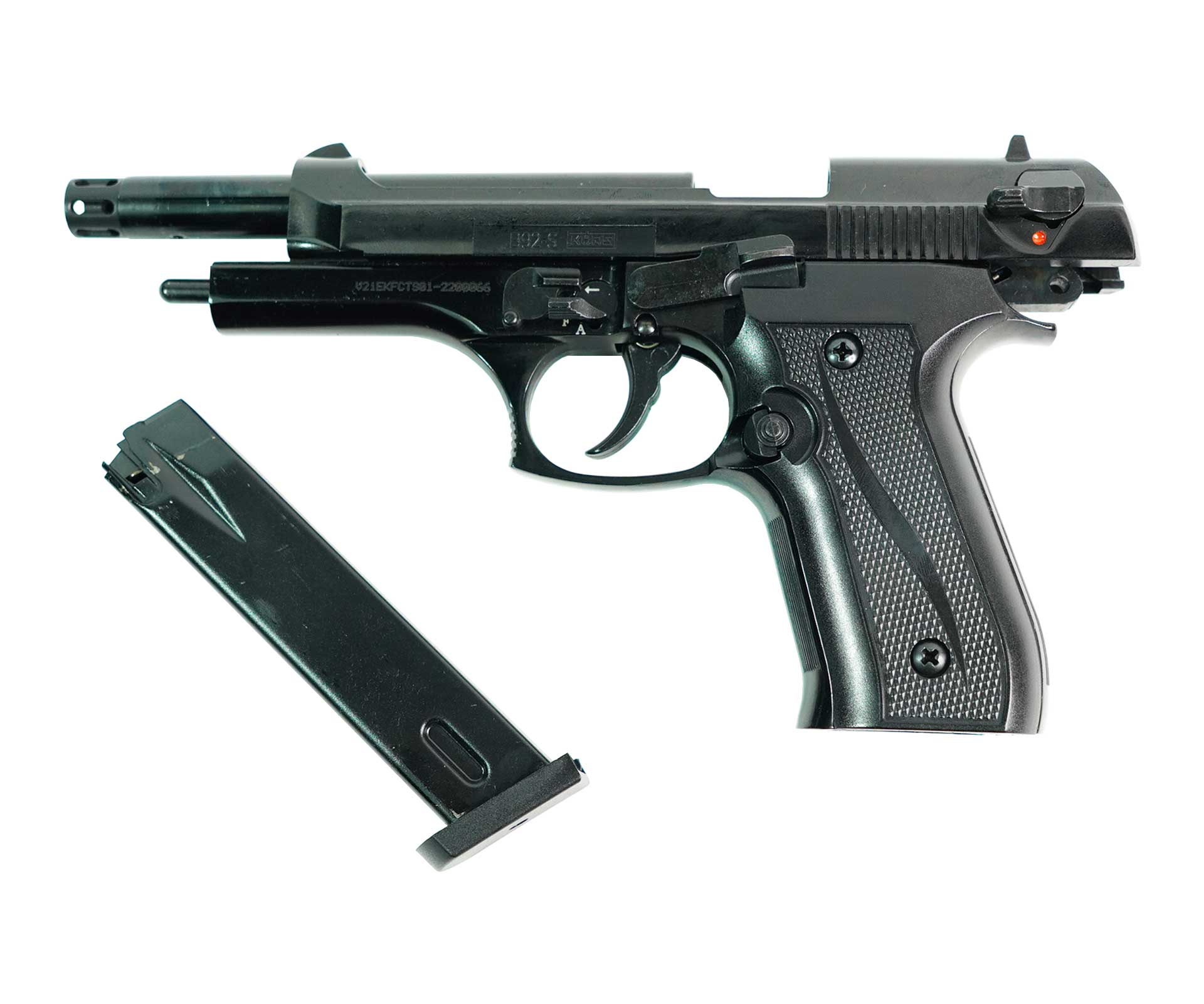 Пистолет сигнальный B92-S к.5,5мм (патр.10ТК, черн.)
