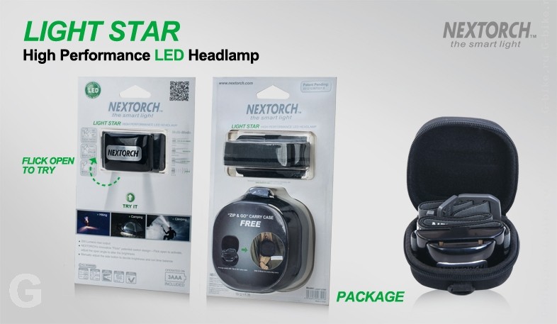 Фонарь  LIGTH-STAR налобный светодиодный  черный 3ААА 200люм